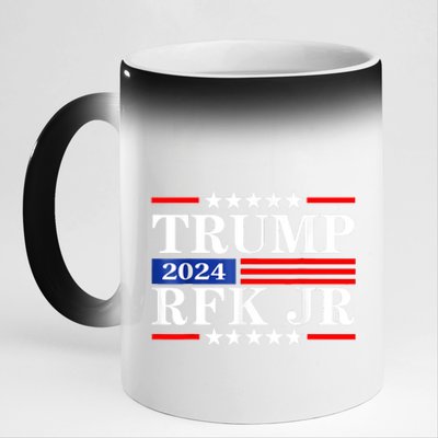 Trump Rfk Jr 2024 Trump Kennedy 2024 11oz Black Color Changing Mug