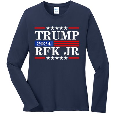 Trump Rfk Jr 2024 Trump Kennedy 2024 Ladies Long Sleeve Shirt