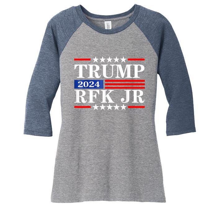 Trump Rfk Jr 2024 Trump Kennedy 2024 Women's Tri-Blend 3/4-Sleeve Raglan Shirt