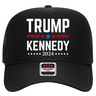 Trump Rfk Jr 2024 Trump Kennedy High Crown Mesh Back Trucker Hat