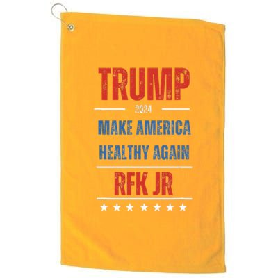 Trump Rfk Jr Make America Healthy Again 2024 President Maha Platinum Collection Golf Towel