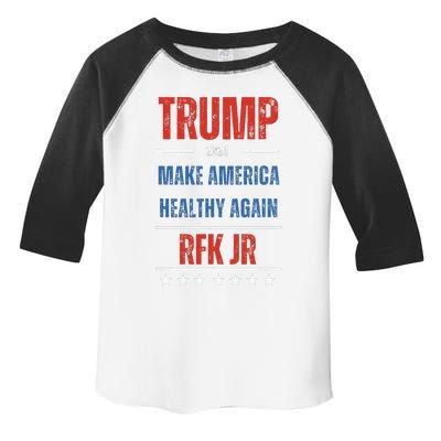 Trump Rfk Jr Make America Healthy Again 2024 President Maha Toddler Fine Jersey T-Shirt