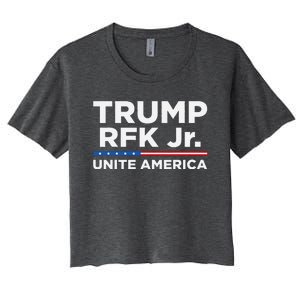 Trump Rfk Jr. Kennedy 2024 Unite America Us Election Women's Crop Top Tee