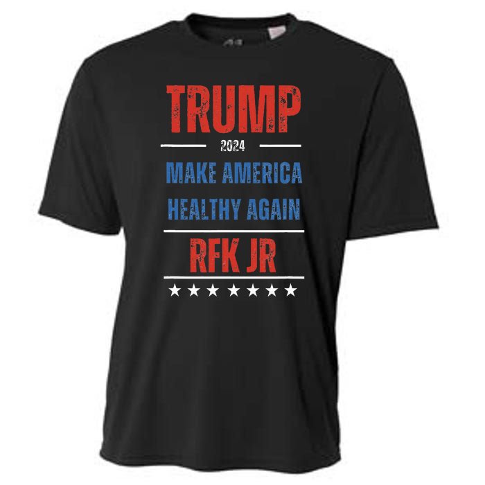 Trump Rfk Jr Make America Healthy Again 2024 President Maha Cooling Performance Crew T-Shirt