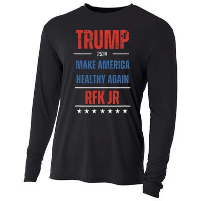 Trump Rfk Jr Make America Healthy Again 2024 President Maha Cooling Performance Long Sleeve Crew