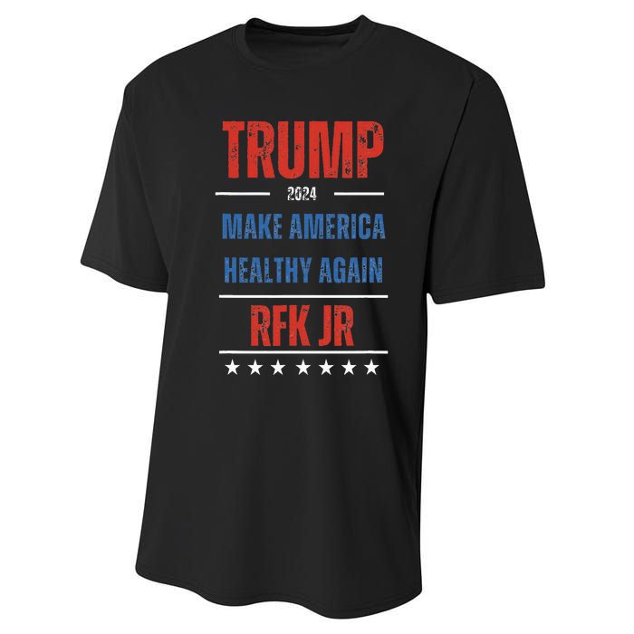 Trump Rfk Jr Make America Healthy Again 2024 President Maha Performance Sprint T-Shirt