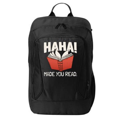 Teaching Reading Joke Bookworm Gift City Backpack