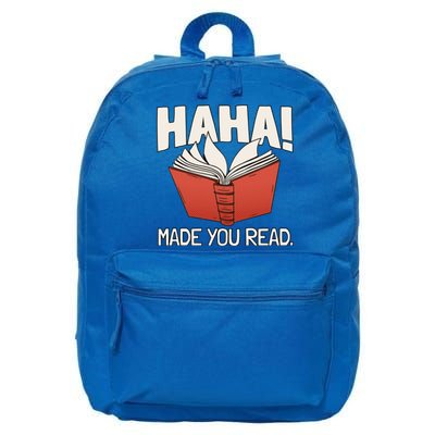 Teaching Reading Joke Bookworm Gift 16 in Basic Backpack