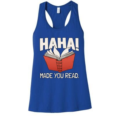 Teaching Reading Joke Bookworm Gift Women's Racerback Tank