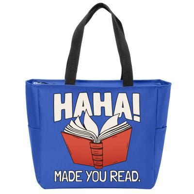 Teaching Reading Joke Bookworm Gift Zip Tote Bag