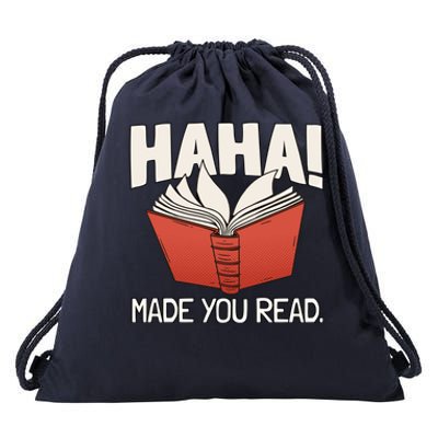 Teaching Reading Joke Bookworm Gift Drawstring Bag