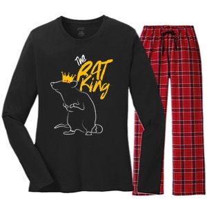 The Rat King , Mouse Nutcracker Ballet Dance Women's Long Sleeve Flannel Pajama Set 