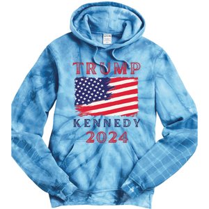 Trump Rfk Kennedy Presidential Campaign American Flag 2024 Tie Dye Hoodie