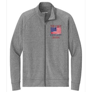 Trump Rfk Kennedy Presidential Campaign American Flag 2024 Stretch Full-Zip Cadet Jacket