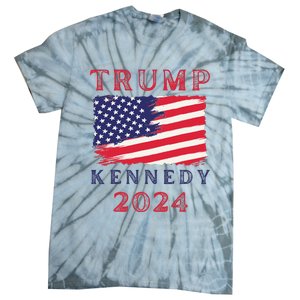 Trump Rfk Kennedy Presidential Campaign American Flag 2024 Tie-Dye T-Shirt