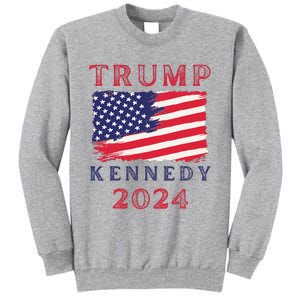 Trump Rfk Kennedy Presidential Campaign American Flag 2024 Tall Sweatshirt