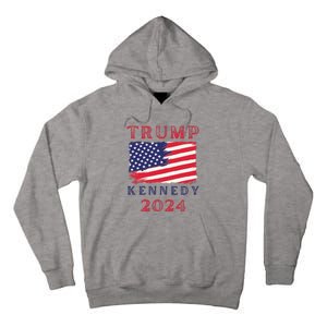 Trump Rfk Kennedy Presidential Campaign American Flag 2024 Tall Hoodie