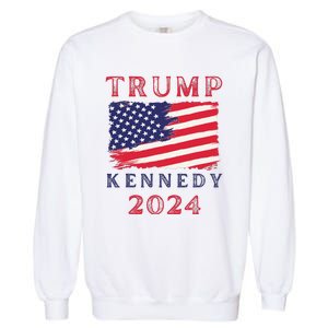 Trump Rfk Kennedy Presidential Campaign American Flag 2024 Garment-Dyed Sweatshirt