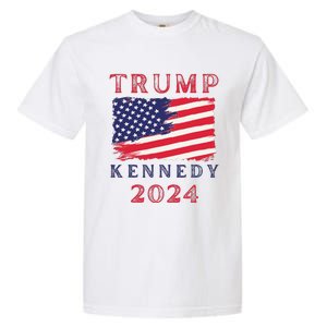 Trump Rfk Kennedy Presidential Campaign American Flag 2024 Garment-Dyed Heavyweight T-Shirt