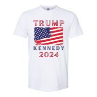 Trump Rfk Kennedy Presidential Campaign American Flag 2024 Softstyle CVC T-Shirt