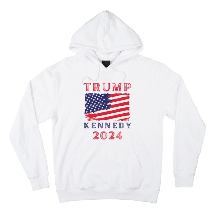 Trump Rfk Kennedy Presidential Campaign American Flag 2024 Hoodie