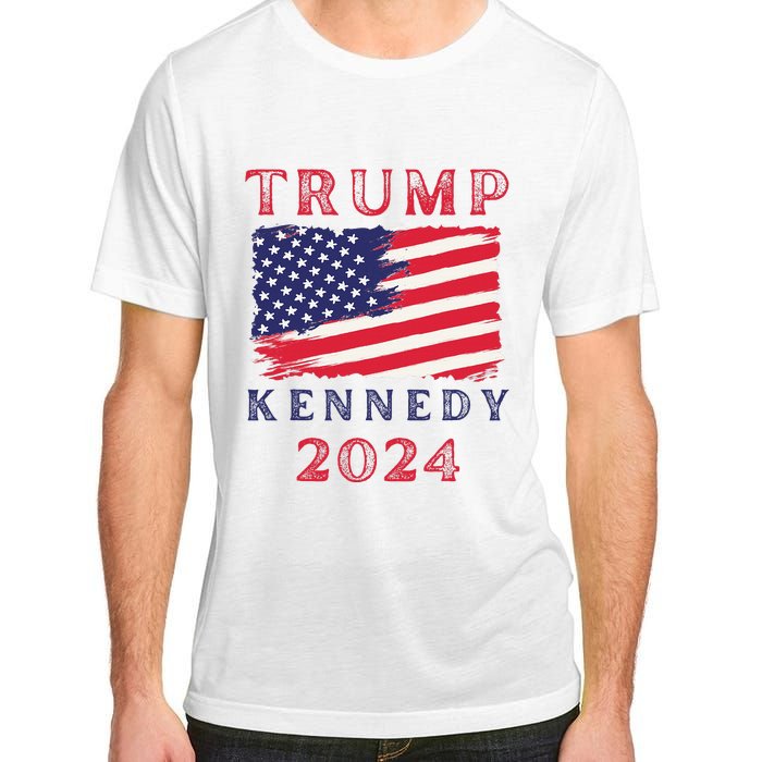 Trump Rfk Kennedy Presidential Campaign American Flag 2024 Adult ChromaSoft Performance T-Shirt