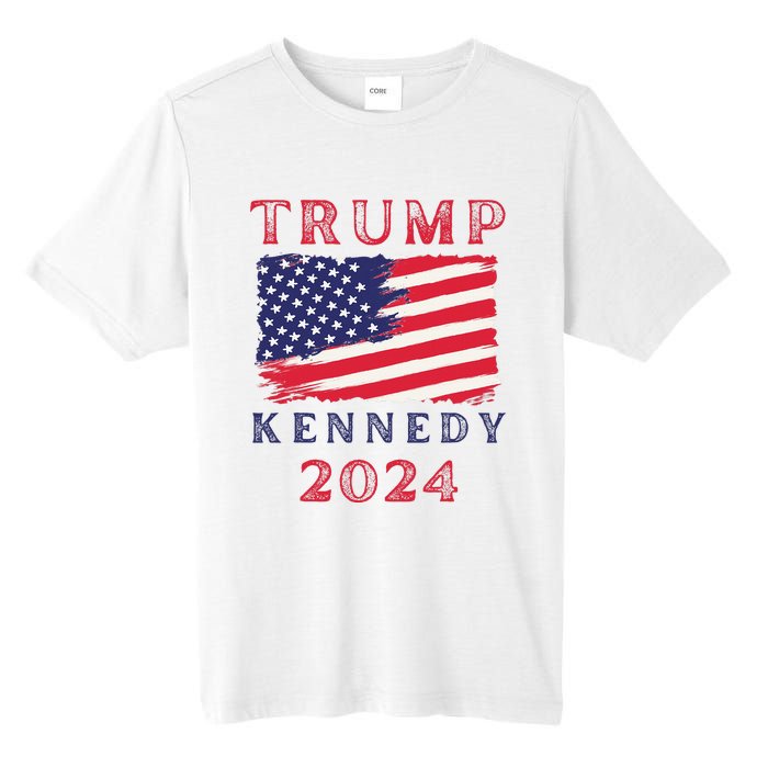 Trump Rfk Kennedy Presidential Campaign American Flag 2024 Tall Fusion ChromaSoft Performance T-Shirt