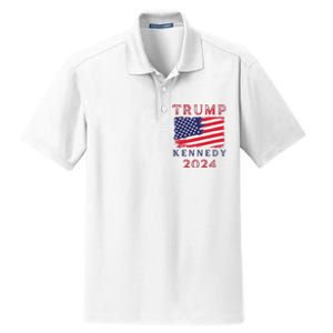 Trump Rfk Kennedy Presidential Campaign American Flag 2024 Dry Zone Grid Polo