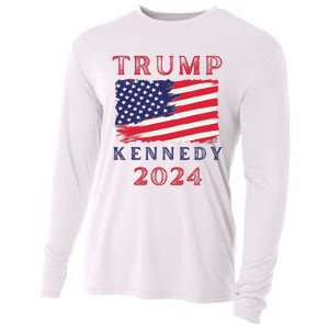 Trump Rfk Kennedy Presidential Campaign American Flag 2024 Cooling Performance Long Sleeve Crew