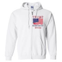 Trump Rfk Kennedy Presidential Campaign American Flag 2024 Full Zip Hoodie