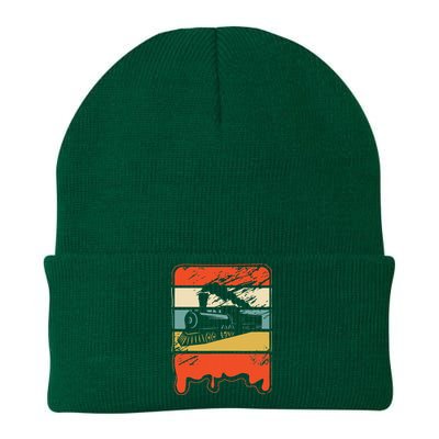 Train Railroad Locomotive Engineer Knit Cap Winter Beanie