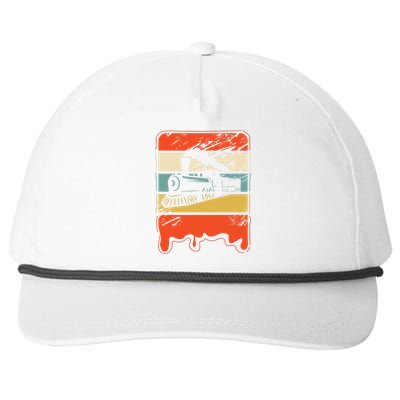 Train Railroad Locomotive Engineer Snapback Five-Panel Rope Hat