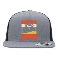 Train Railroad Locomotive Engineer Flat Bill Trucker Hat