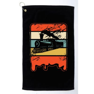 Train Railroad Locomotive Engineer Platinum Collection Golf Towel