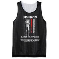 Thin Red Line Firefighter Bible Verse Christian Mesh Reversible Basketball Jersey Tank