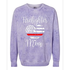 Thin Red Line Firefighter Mom Gift from Son Fireman Gift Colorblast Crewneck Sweatshirt