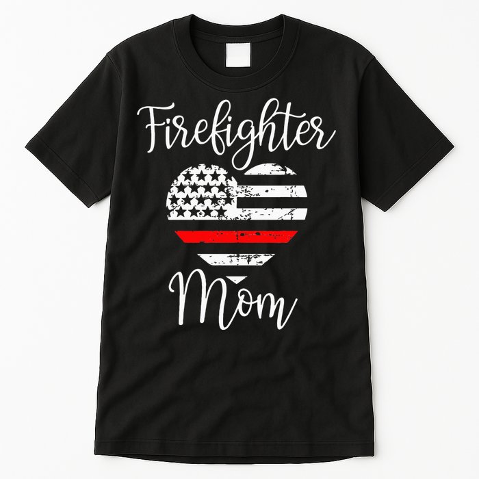 Thin Red Line Firefighter Mom Gift from Son Fireman Gift Tall T-Shirt