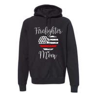 Thin Red Line Firefighter Mom Gift from Son Fireman Gift Premium Hoodie