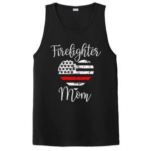 Thin Red Line Firefighter Mom Gift from Son Fireman Gift PosiCharge Competitor Tank