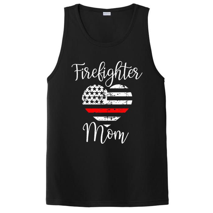 Thin Red Line Firefighter Mom Gift from Son Fireman Gift PosiCharge Competitor Tank