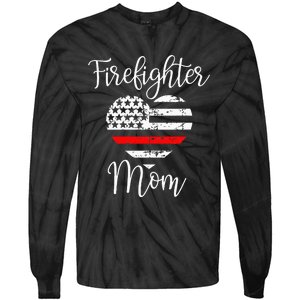 Thin Red Line Firefighter Mom Gift from Son Fireman Gift Tie-Dye Long Sleeve Shirt