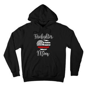 Thin Red Line Firefighter Mom Gift from Son Fireman Gift Tall Hoodie