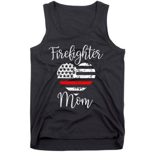 Thin Red Line Firefighter Mom Gift from Son Fireman Gift Tank Top