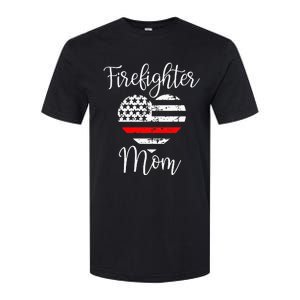 Thin Red Line Firefighter Mom Gift from Son Fireman Gift Softstyle CVC T-Shirt