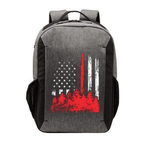 Thin Red Line American Flag Wildland Firefighter Shirts Gift Vector Backpack