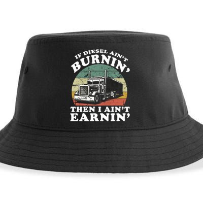 Trucker Road Lorry Big Rig Trucking Truckin Sustainable Bucket Hat