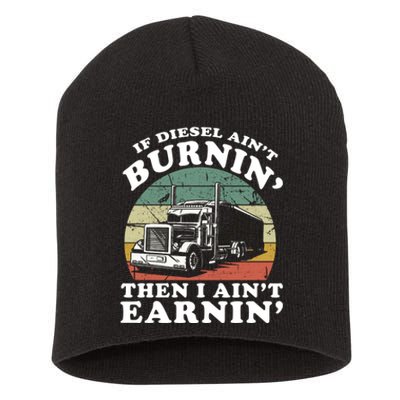 Trucker Road Lorry Big Rig Trucking Truckin Short Acrylic Beanie