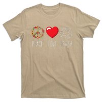 Trash Recycle Logo Love Peace Earth Day Trash Recycling T-Shirt