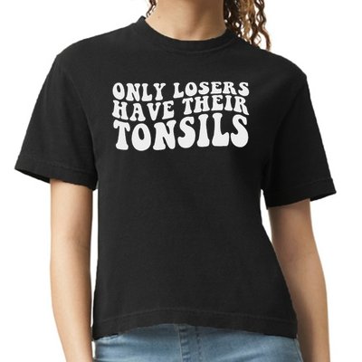 Tonsillectomy Recovery Losers Have Their Tonsil Comfort Colors Boxy T-Shirt