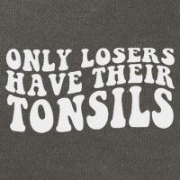 Tonsillectomy Recovery Losers Have Their Tonsil Cotton Canvas Backpack